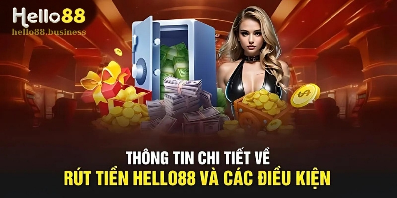 Thông tin chi tiết và điều kiện Rút tiền Hello88